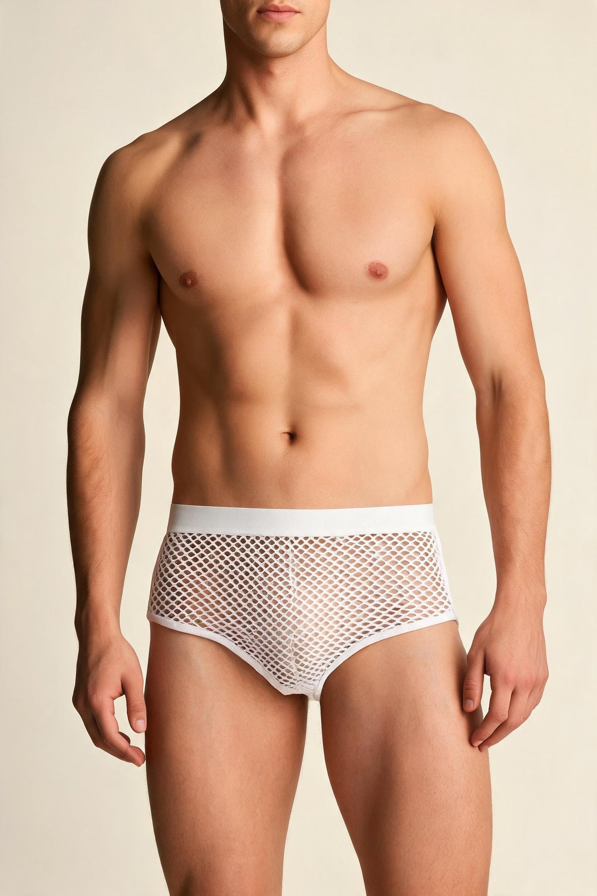 Men's Fishnet See-Through Boxer Briefs